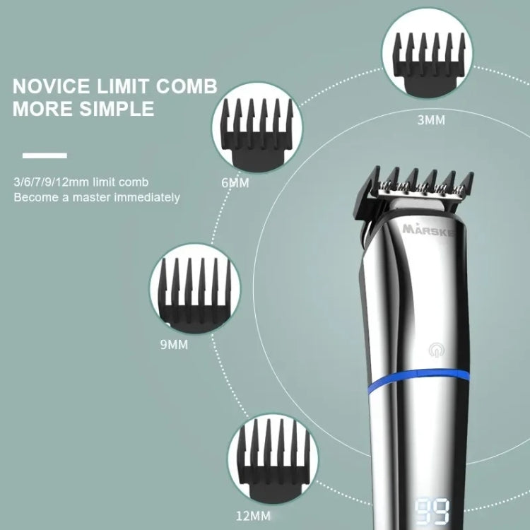 MARSKE 6 In 1 Hair Clipper Grooming Set Rechargeable Razor Carving Nose Hair Trimmer US Plug - Electric Shavers by MARSKE | Online Shopping UK | buy2fix