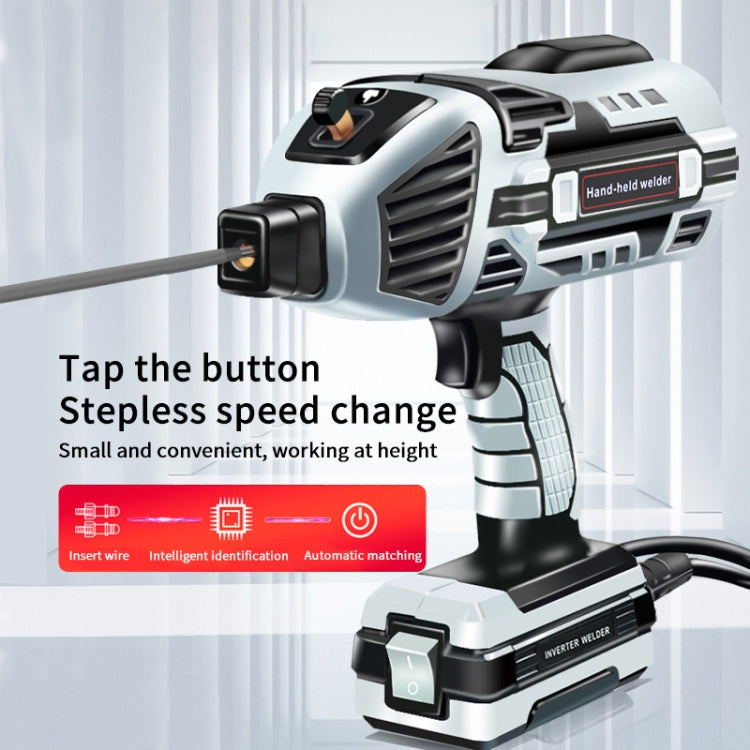 Handheld Welding Machine Home Small Portable Inverter Welder(Gray EU Plug 220V) - Electric Soldering Iron by buy2fix | Online Shopping UK | buy2fix