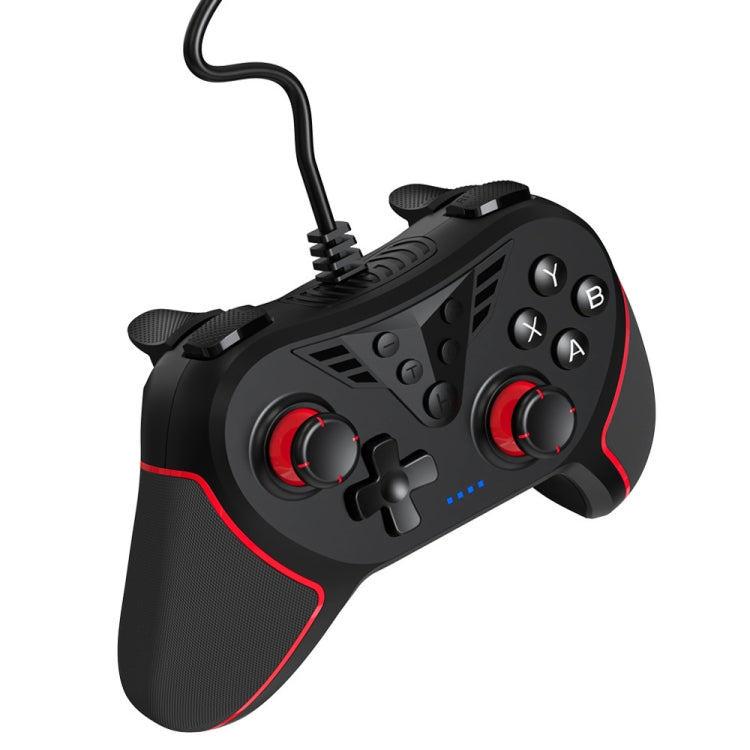 For Switch / PC USB Wired Gamepad With Vibration And Burst Function(Black) - Gamepads by buy2fix | Online Shopping UK | buy2fix