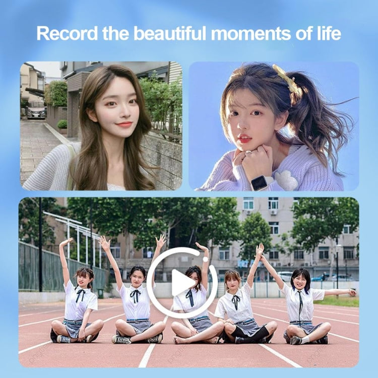 4K HD Optical Dual Lens Digital Camera 50MP Dual Screen Selfie Camera, No Memory(White) by buy2fix