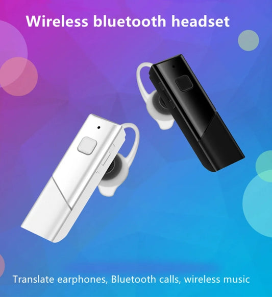 40 Languages Instant Real-Time Translation Smart Wireless BT5.0 Translation Earphone(White) by buy2fix