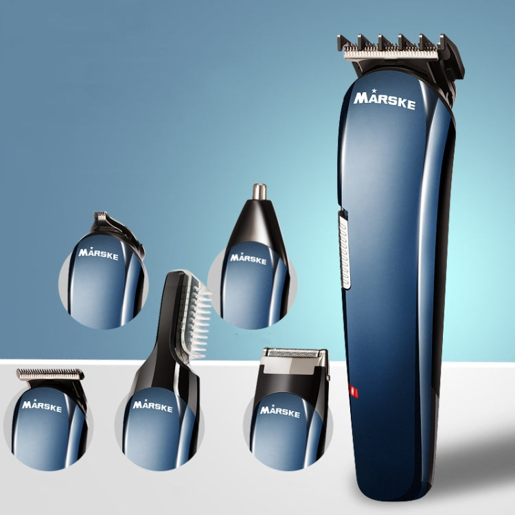 MARSKE MS-5006 5 In 1 Electric Hair Clipper Razor Nose Hair and Eyebrow Trimmer US Plug - Hair Trimmer by MARSKE | Online Shopping UK | buy2fix