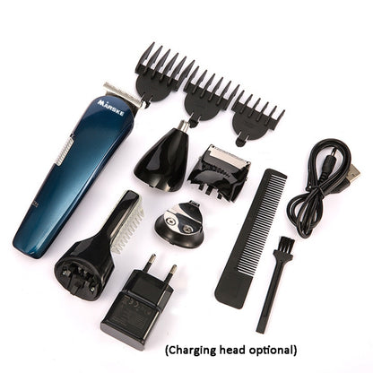 MARSKE MS-5006 5 In 1 Electric Hair Clipper Razor Nose Hair and Eyebrow Trimmer EU Plug - Hair Trimmer by MARSKE | Online Shopping UK | buy2fix