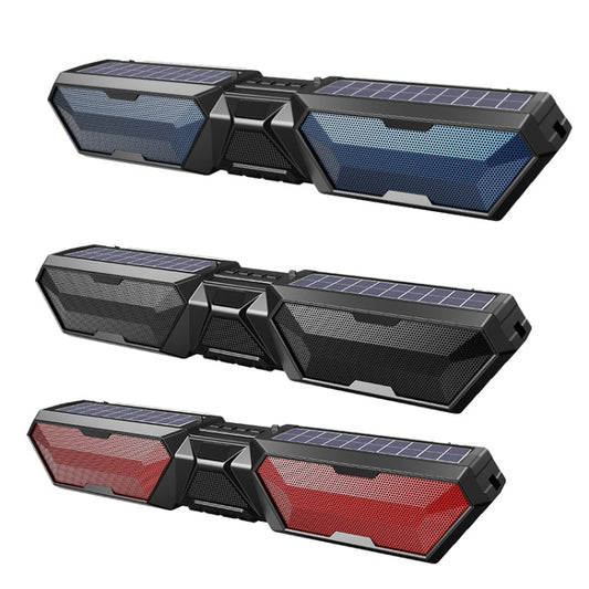 DV-880 Dual Solar Wireless Bluetooth Speaker Outdoor Long Radio(Red) by buy2fix