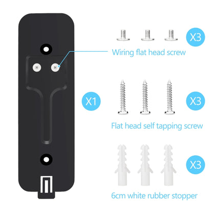 For Blink Doorbell Backplate Replacement Part(Black) by buy2fix