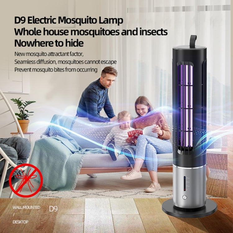 D9 Portable UV Anti Mosquito Lamp Rechargeable Mute Fly Trap with 3-speed Timing(Black) - Repellents by buy2fix | Online Shopping UK | buy2fix