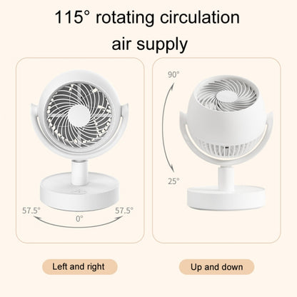 Desktop Air Circulation Fan Household Office Compact Mute Electrical Fan, Style: Battery Model - Electric Fans by buy2fix | Online Shopping UK | buy2fix