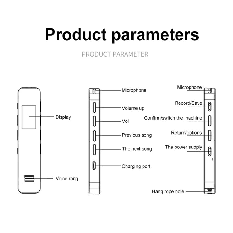 G1 0.96-Inch IPS Color Screen HD Smart Mini Noise Reduction Timer Recorder, Capacity: 16GB - Recording Pen by buy2fix | Online Shopping UK | buy2fix