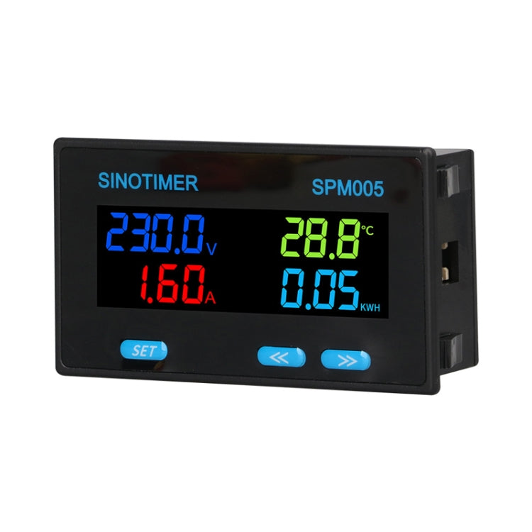 SINOTIMER SPM005 AC Digital Display Voltage Current Power Electricity Multifunctional Monitoring Meter, Specification: 200A - Current & Voltage Tester by SINOTIMER | Online Shopping UK | buy2fix