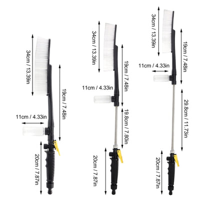 High Pressure Car Wash Nozzle Soft Bristle Long Handle Brush Foam Bottle Tool Set, Specification: Set 1 - Car washing supplies by buy2fix | Online Shopping UK | buy2fix