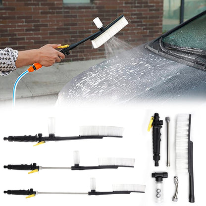 High Pressure Car Wash Nozzle Soft Bristle Long Handle Brush Foam Bottle Tool Set, Specification: Set 3 - Car washing supplies by buy2fix | Online Shopping UK | buy2fix