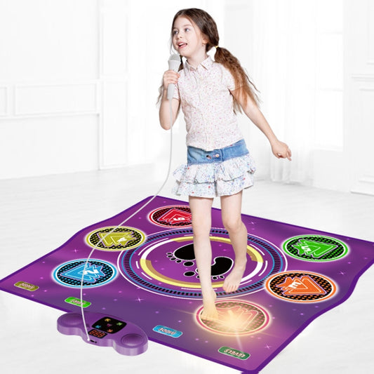 6 Buttons Dance Mat Toys For Kids With Bluetooth / AUX And Built In Music 6 Modes Step Floor Mat - Others by buy2fix | Online Shopping UK | buy2fix
