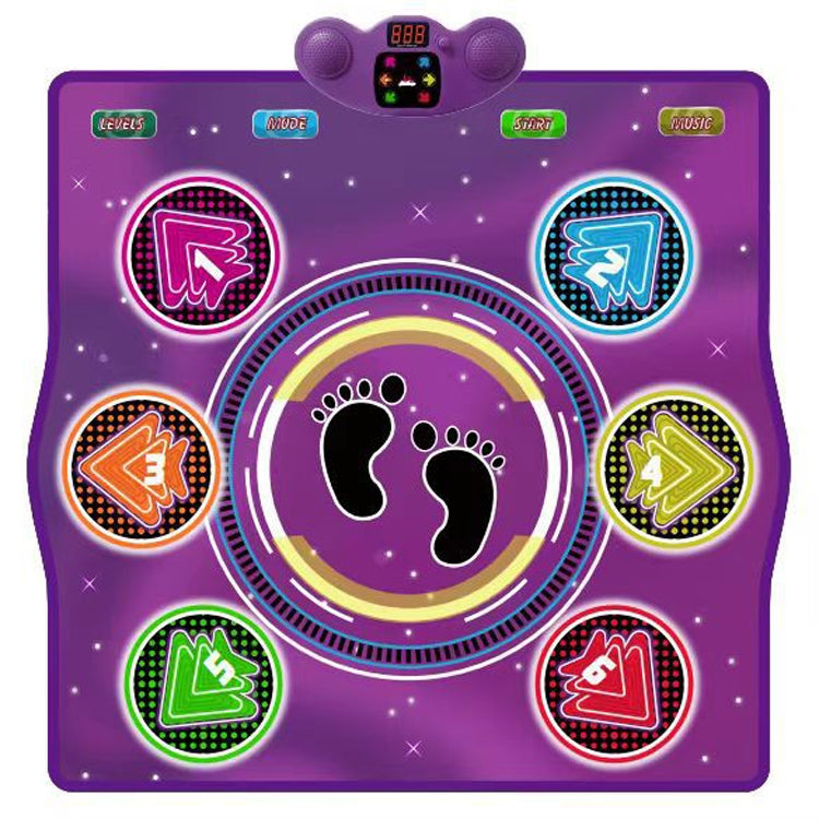 6 Buttons Dance Mat Toys For Kids With Bluetooth / AUX And Built In Music 6 Modes Step Floor Mat - Others by buy2fix | Online Shopping UK | buy2fix