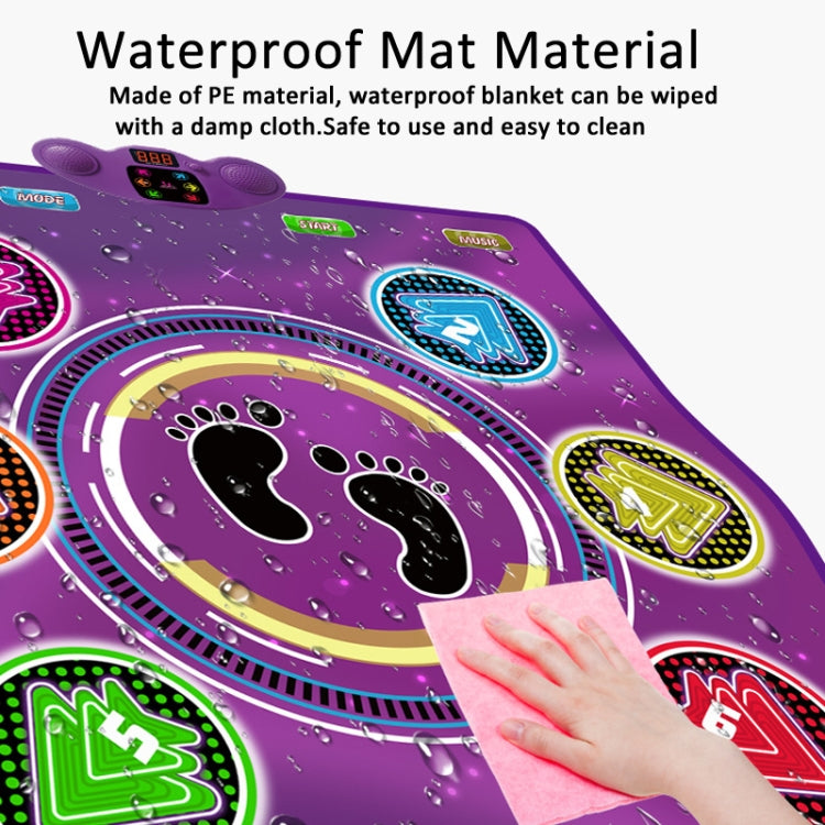 6 Buttons Dance Mat Toys For Kids With Bluetooth / AUX And Built In Music 6 Modes Step Floor Mat - Others by buy2fix | Online Shopping UK | buy2fix