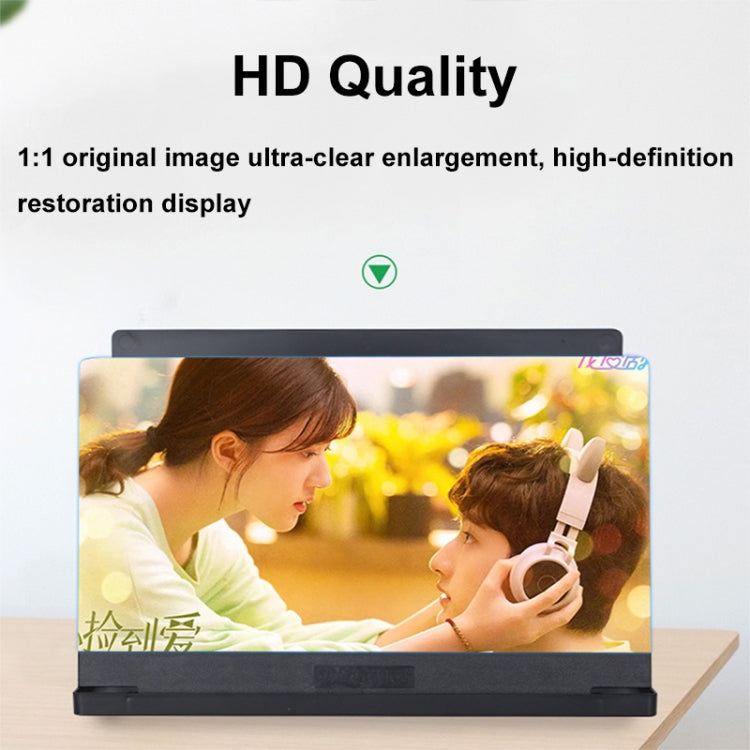 Portable Folding Phone Screen Amplifier HD Anti-Blue Light Magnifying Glass, Size: 10 inch(Blue) - Screen Magnifier by buy2fix | Online Shopping UK | buy2fix