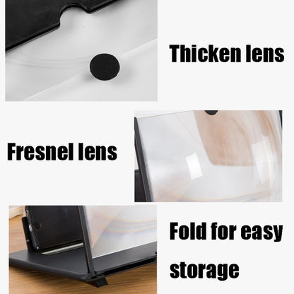 Pull-Out Folding Phone Screen Amplifier HD Anti-Blue Light Magnifying Glass, Color: 18-inch-White - Screen Magnifier by buy2fix | Online Shopping UK | buy2fix