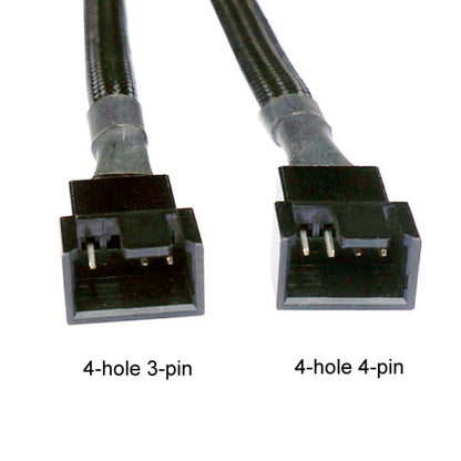 0.27m Computer PWM Temperature Control Cooling Fan Extension Cable Chassis HUB Connector(1 In 2) - Others by buy2fix | Online Shopping UK | buy2fix