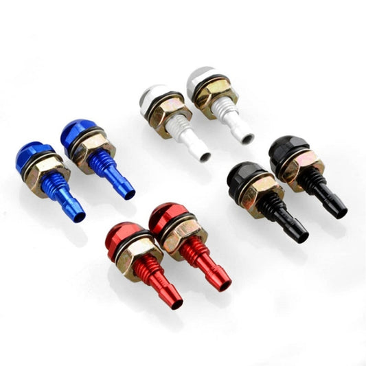2pcs /Set Automotive Glass Washer Sprayer Aluminum Cap Nozzle(Black) by buy2fix
