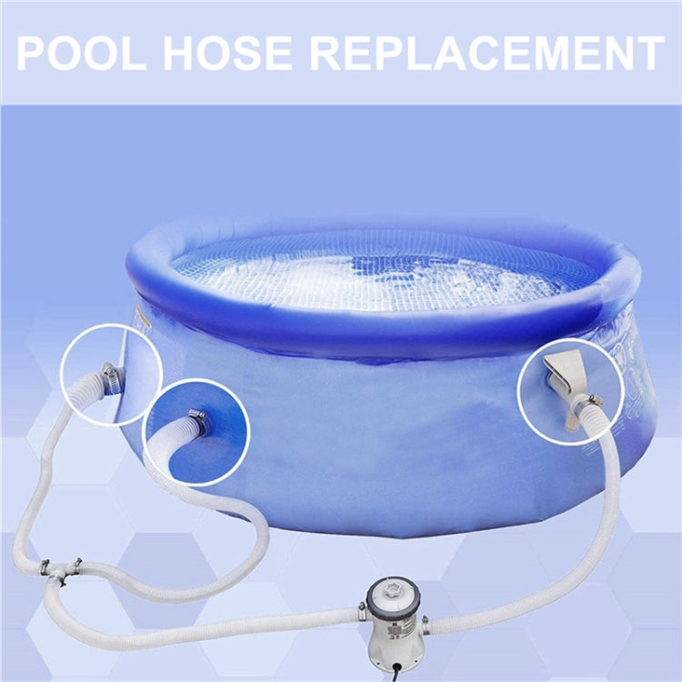 For Intex Swimming Pool Filter Pump Replacement 1 Hose 2 Clamps Blue - Swimming Pool Parts by buy2fix | Online Shopping UK | buy2fix