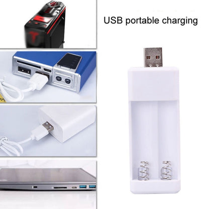 Directly Inserted 2 Slots USB AA / AAA Rechargeable Battery Charger - Charger & Converter by buy2fix | Online Shopping UK | buy2fix