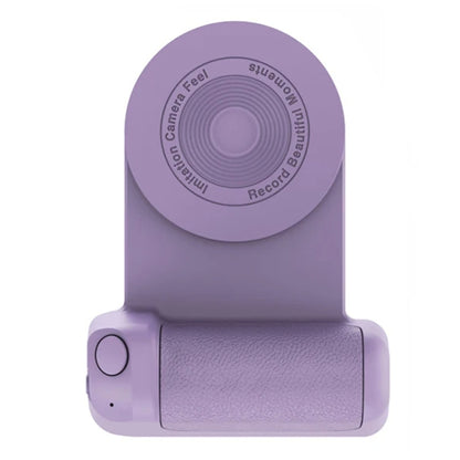 Camera Shape Bluetooth Magnetic Rotating Photo Handle Desktop Stand, Color: Dark Purple Upgraded Model - Phone Remote Control by buy2fix | Online Shopping UK | buy2fix