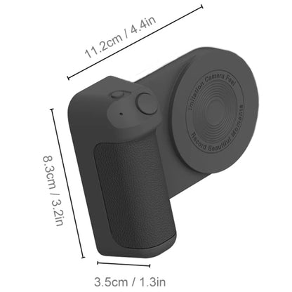 Camera Shape Bluetooth Magnetic Rotating Photo Handle Desktop Stand, Color: Dark Purple Upgraded Model - Phone Remote Control by buy2fix | Online Shopping UK | buy2fix