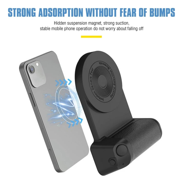 Camera Shape Bluetooth Magnetic Rotating Photo Handle Desktop Stand, Color: Dark Blue Basic Model - Phone Remote Control by buy2fix | Online Shopping UK | buy2fix
