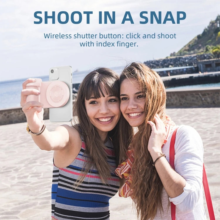 Camera Shape Bluetooth Magnetic Rotating Photo Handle Desktop Stand, Color: Dark Purple Upgraded Model - Phone Remote Control by buy2fix | Online Shopping UK | buy2fix