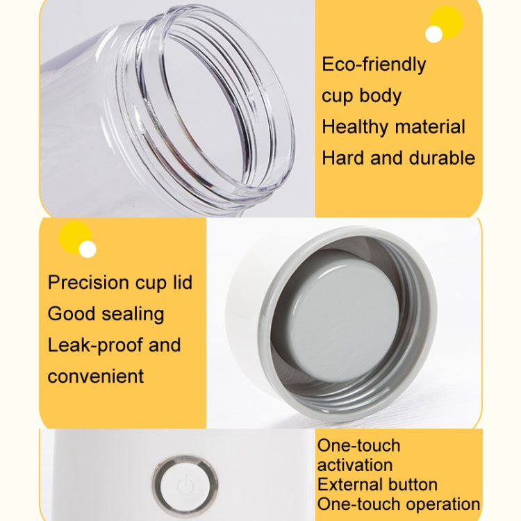 GUQi BSY002 Portable Mini Juicer Wireless Charging Juice Machine(Pink) by GUQi