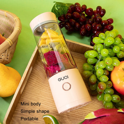 GUQi BSY002 Portable Mini Juicer Wireless Charging Juice Machine(Pink) by GUQi