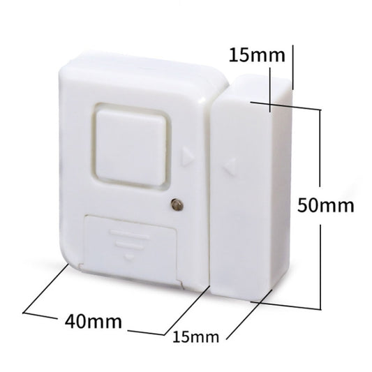Door Magnetic Wireless Bell Door And Window Alarms Strong Adhesive Wolfproof Anti-theft Alarms(White) by buy2fix