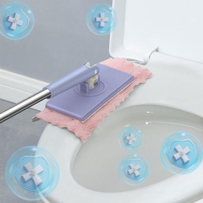 Washcloth Small Mop Lazy Person Hand-Free Automatic Paper Change Mini Floor Cleaner(Purple) by buy2fix