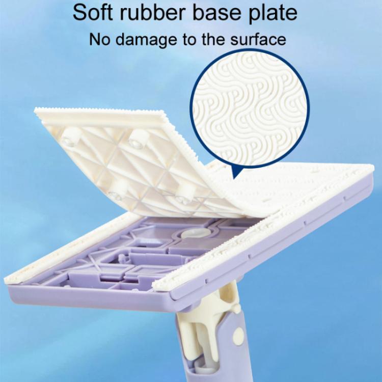 Washcloth Small Mop Lazy Person Hand-Free Automatic Paper Change Mini Floor Cleaner(Purple) by buy2fix