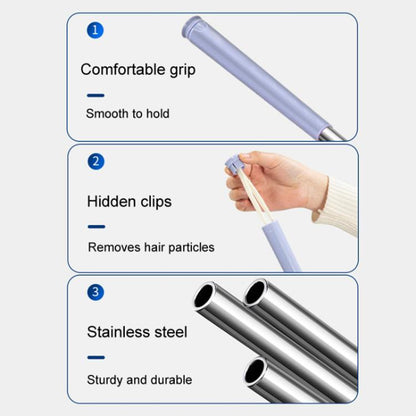 Washcloth Small Mop Lazy Person Hand-Free Automatic Paper Change Mini Floor Cleaner(Purple) by buy2fix