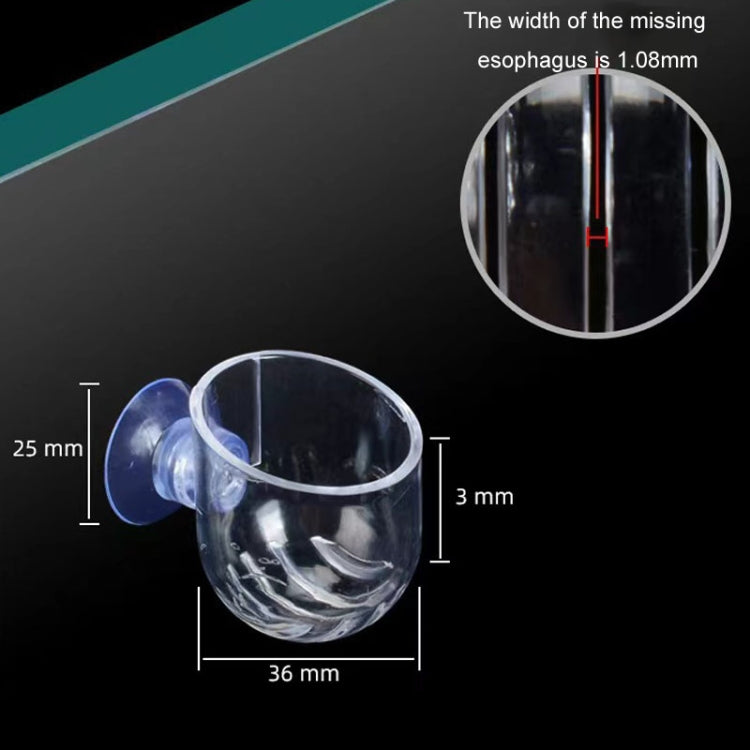 Acrylic Transparent Feeding Ring Fish Tank Feeder Floating Fixed Fish Feeder, Specification: Red Bug Cup - Feeders by buy2fix | Online Shopping UK | buy2fix