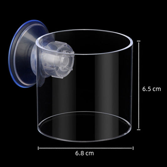 Acrylic Transparent Feeding Ring Fish Tank Feeder Floating Fixed Fish Feeder, Specification: Small Cylinder - Feeders by buy2fix | Online Shopping UK | buy2fix