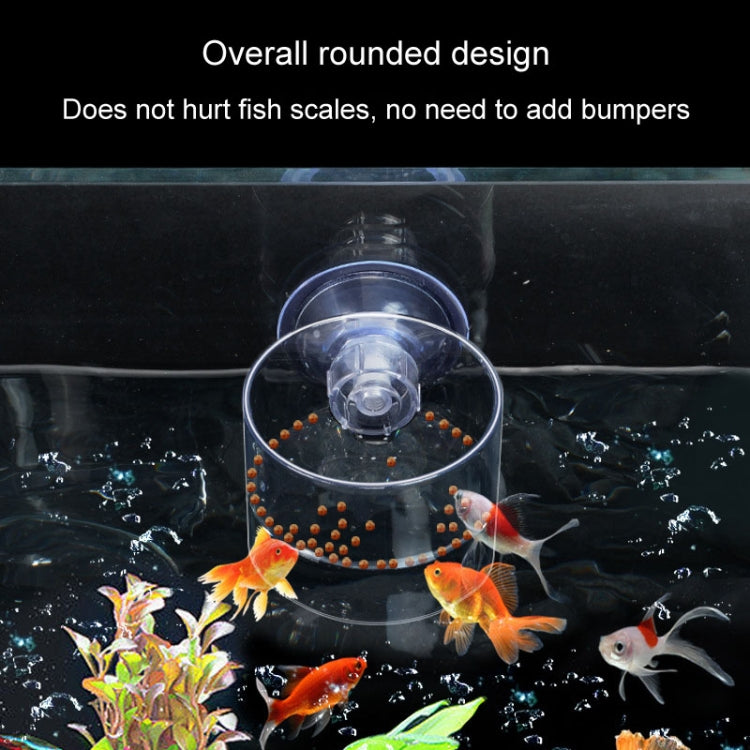 Acrylic Transparent Feeding Ring Fish Tank Feeder Floating Fixed Fish Feeder, Specification: Large Cylinder - Feeders by buy2fix | Online Shopping UK | buy2fix