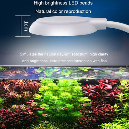 5W Fish Tank LED Clip Light USB Plug Lighting Aquarium Translucent Aquatic Plants Lamp(Black) - Fish Tank Lamps by buy2fix | Online Shopping UK | buy2fix