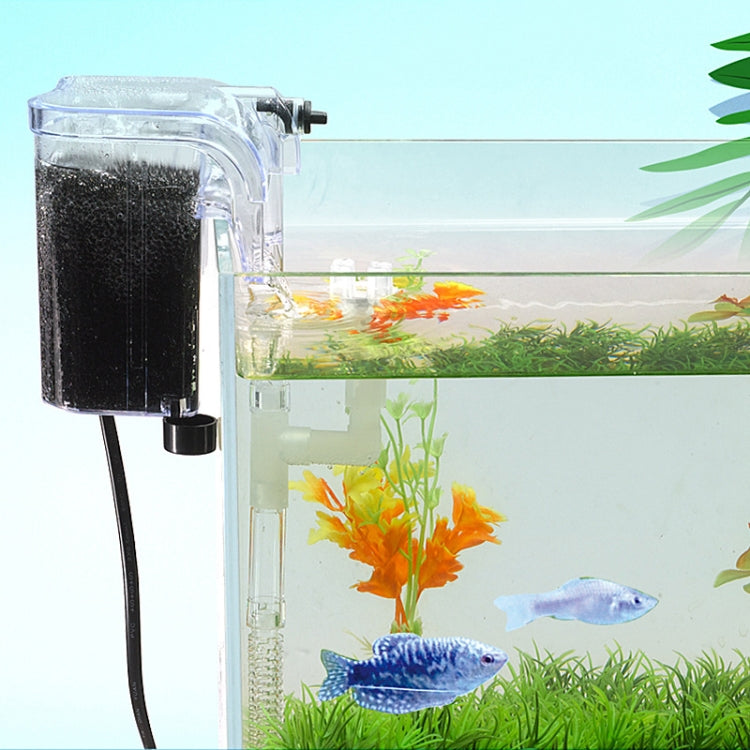 Wall Mounted Silent Fish Tank Filter Waterfall Aquarium Filtration Clean Oxygenator Pump, Style: With Degreasing Film(EU Plug) - Air Pumps by buy2fix | Online Shopping UK | buy2fix
