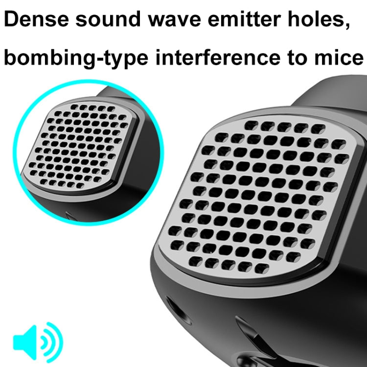 219 Intelligent Ultrasonic Multi-dimensional Frequency Conversion Home Indoor Mouse Repeller(Black) - Repellents by buy2fix | Online Shopping UK | buy2fix