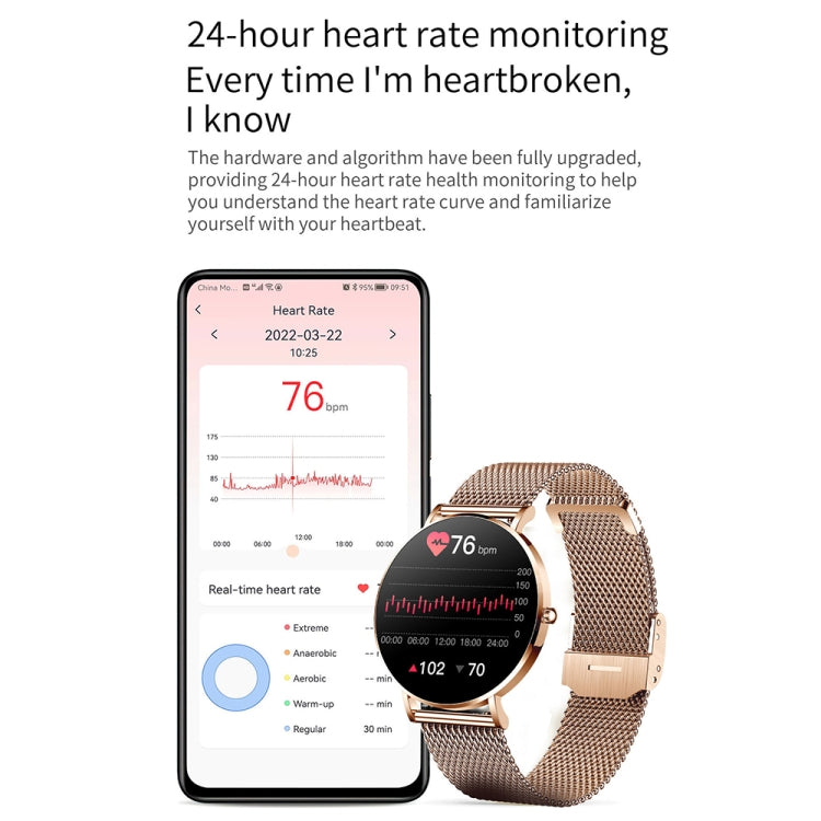 T8 1.3-inch Heart Rate/Blood Pressure/Blood Oxygen Monitoring Bluetooth Smart Watch, Color: Orange - Smart Watches by buy2fix | Online Shopping UK | buy2fix