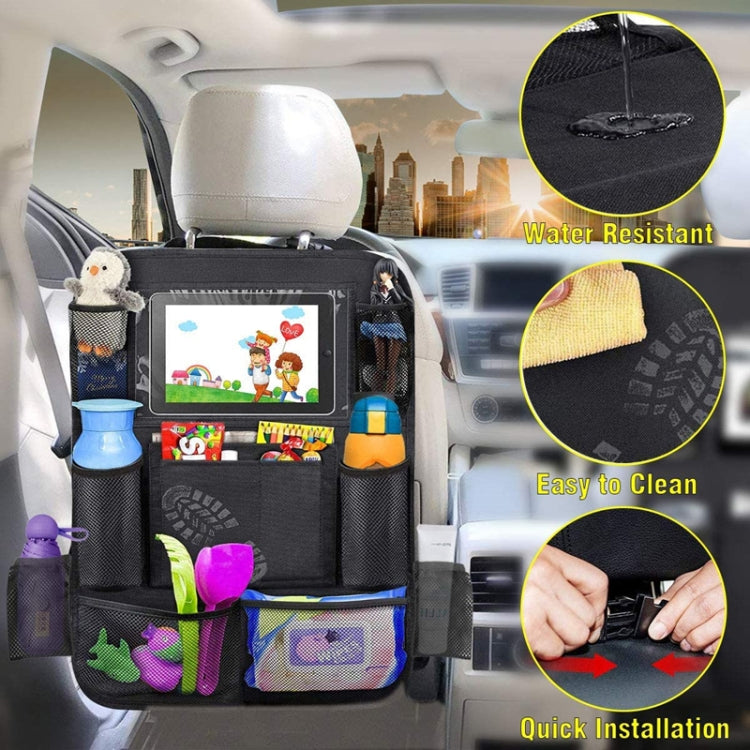 Car Rear Seat Anti-Kick Pad Storage Bag(Black) - Stowing Tidying by buy2fix | Online Shopping UK | buy2fix