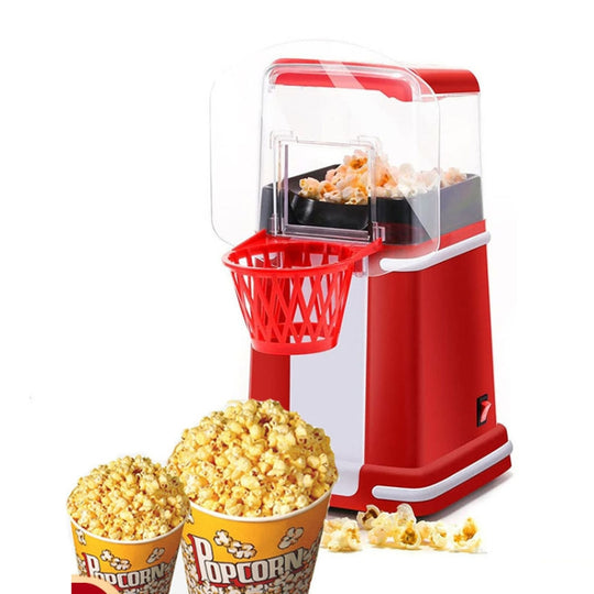 1200W Basket Popcorn Machine Electric Automatic Corn Popper 110V US Plug