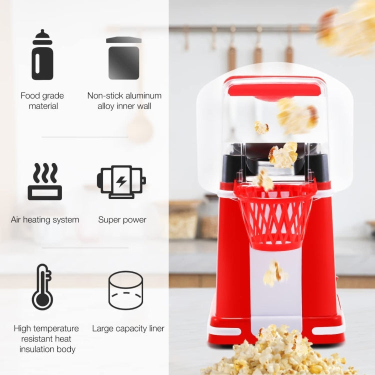 1200W Basket Popcorn Machine Electric Automatic Corn Popper 220V AU Plug - Popcorn Machiner by buy2fix | Online Shopping UK | buy2fix