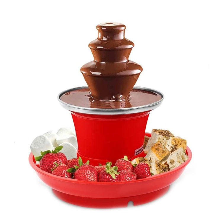 35W  3 Tier Chocolate Fountain  Mini Fondue Set with Hot Melting Pot Base 220V EU Plug - Others by buy2fix | Online Shopping UK | buy2fix