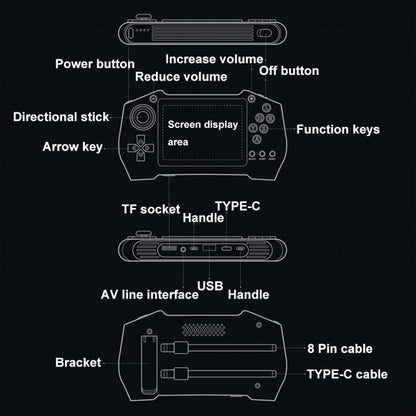 DY14 3.5-Inch Color Screen Retro Handheld Game Console With Power Bank Function, Model: Green Double - Pocket Console by buy2fix | Online Shopping UK | buy2fix