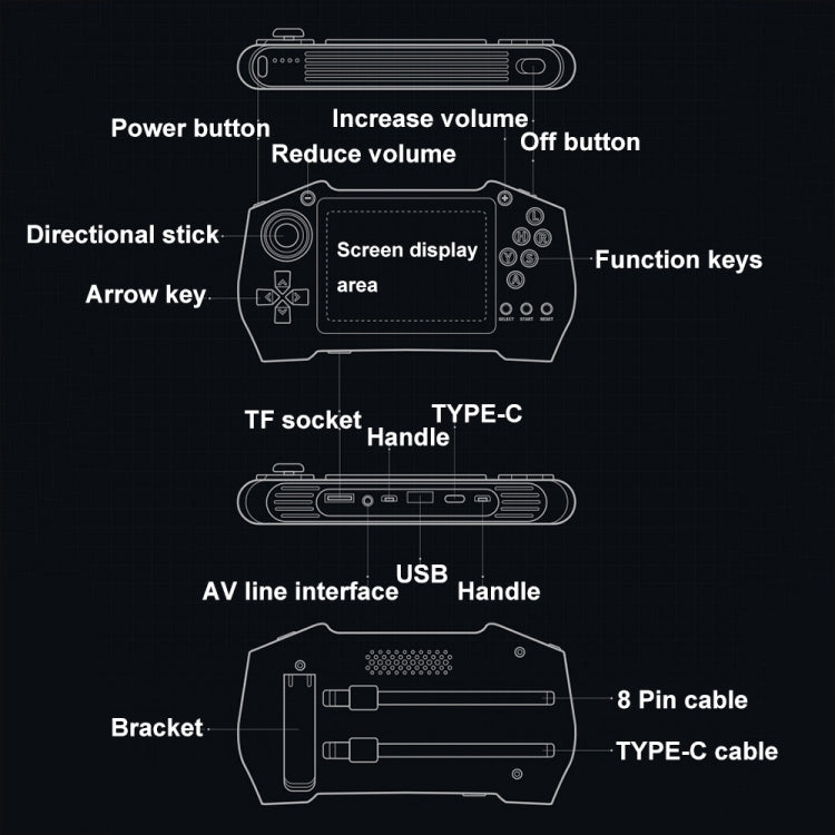 DY14 3.5-Inch Color Screen Retro Handheld Game Console With Power Bank Function, Model: Green - Pocket Console by buy2fix | Online Shopping UK | buy2fix