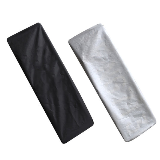 1pair Dustproof Waterproof Thickened Oxford Cloth License Plate Cover(Silver) by buy2fix