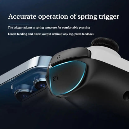 Mobile Phone Gaming Controller with Cooler & 2 Back Button Macro Programmable(Black) - Controller Gamepad by buy2fix | Online Shopping UK | buy2fix