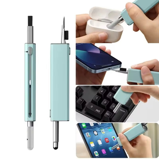 Headphone Keyboard Cleaning Kit with Capacitive Touch Pen(Black) by buy2fix